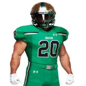 Notre Dame Under Armour Football Game Jersey Large